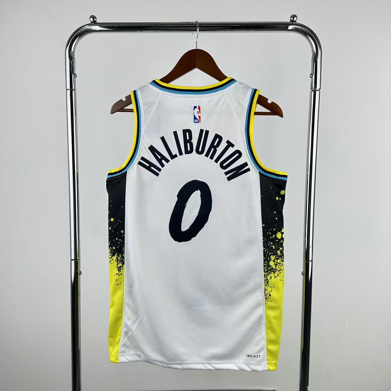 Men Indiana Pacers #0 Haliburton White City Edition Season Nike 2025 NBA Jersey->golden state warriors->NBA Jersey